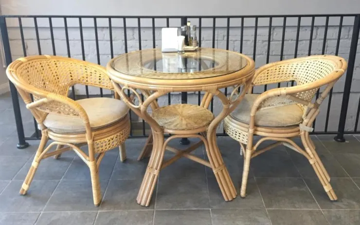 Стол обеденный из ротанга 02/09A