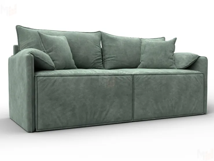 Диван прямой модульный Лига-106 ( BRUT 08 зеленый )