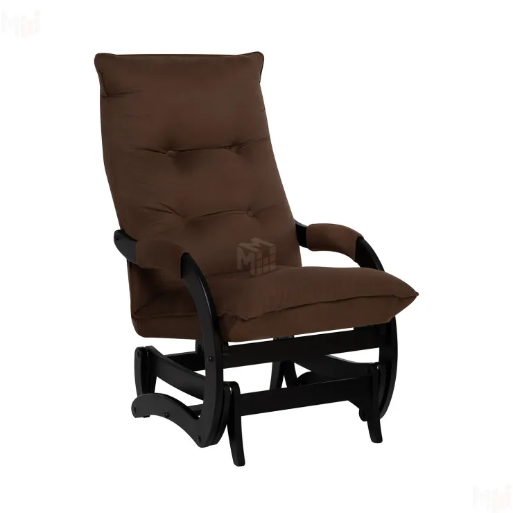 Кресло-маятник Leset Луно (Венге/V23 молочный шоколад)