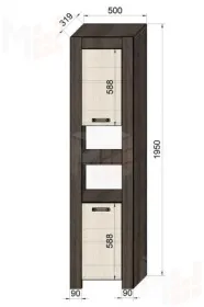 Кровать двухъярусная Фанки Хоум Замок + ФТ04 + ФТ13 + ФТ07