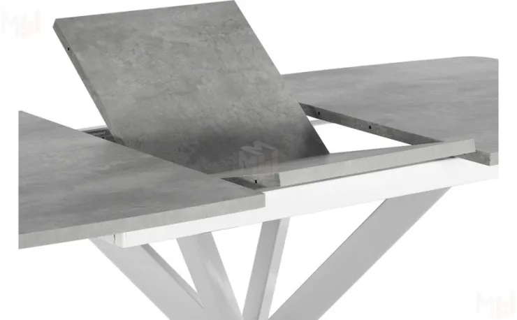 Стол раскладной Твин Лофт 130 Бетон/Белый