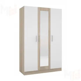 Шкаф Леси 3-х створчатый (дуб сонома/белый)
