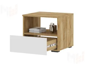 Тумба прикроватная Хелен ТБ 01 дуб крафт золото - белый