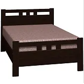 Кровать Вероника-2 90*200 (орех темный)