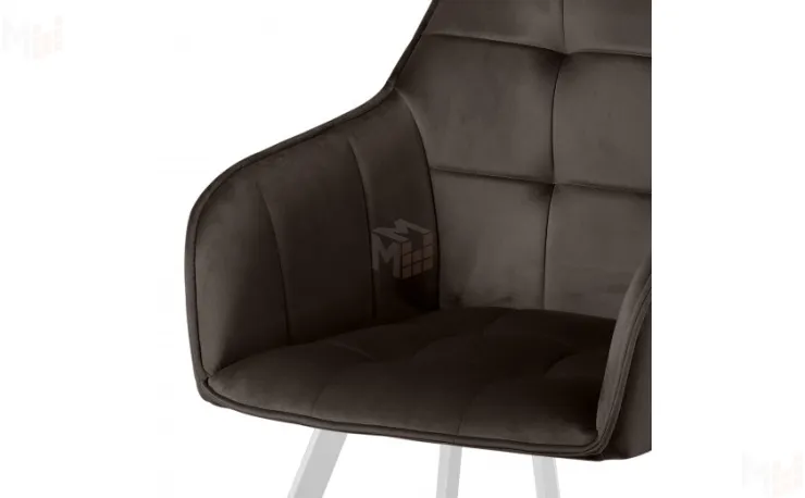 Кресло поворотное Мони Confetti stone/белый