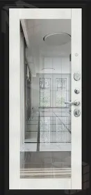 Входная металлическая дверь Флэт Kale  Almon/Bianco 