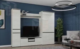 Гостиная  ГРЕТТА  Дуб Крафт белый - Антрацит №9