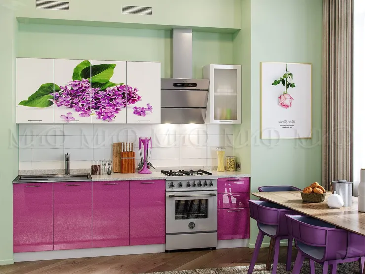 Кухня Сирень 2,0 МДФ
