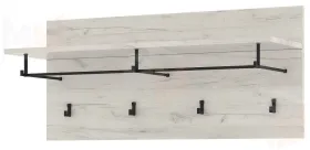 Вешалка ГРЕТТА  900  с полкой Дуб Крафт белый