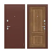 Входная металлическая дверь Тайга-7 Антик Медный/Каштан
