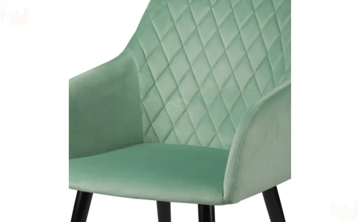 Барное поворотное кресло Барли К Confetti aquamarine/черный