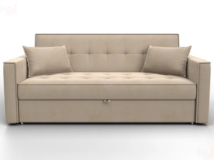 Диван прямой Лига-104 (160) ( SEVEN 729 бежевый )