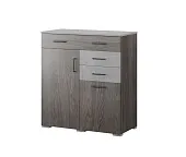 Комод Теана (ясень анкор темный/мрамор лайт)