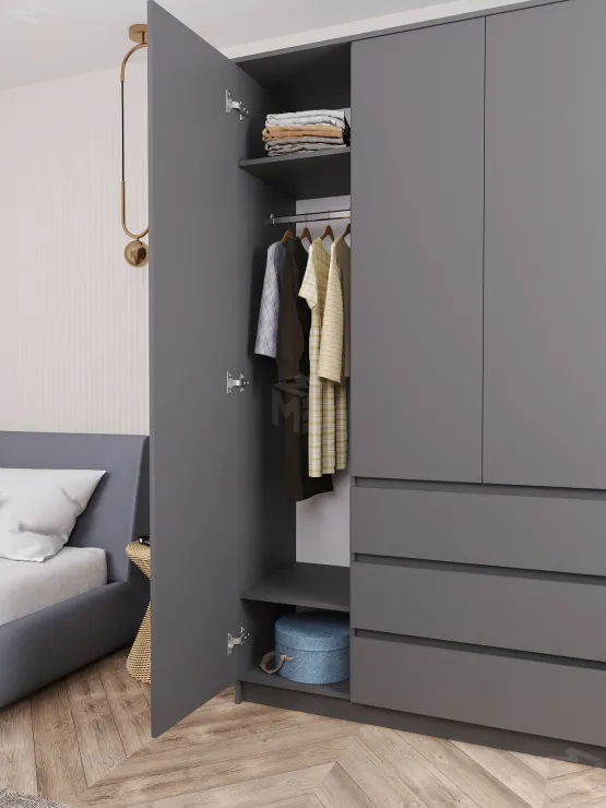 Шкаф Мори 1600.1 графит