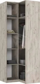 Шкаф угловой Марвэл Кашемир/Дуб Крафт серый