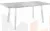Стол раскладной стеклянный Лаки Лофт 140 Белый/Белый