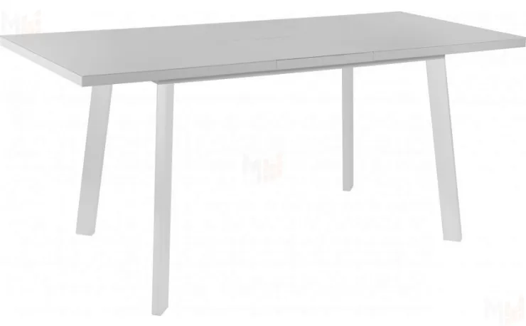 Стол раскладной стеклянный Лаки Лофт 140 Белый/Белый