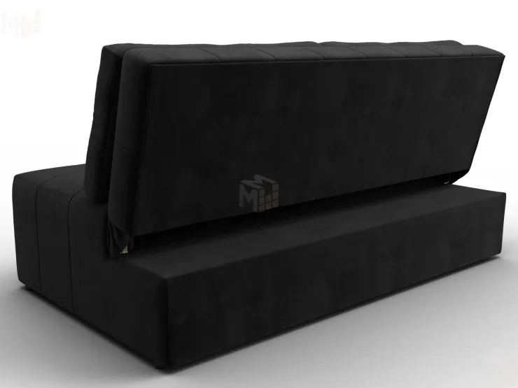 Диван прямой Лига-107 (160) ( SEVEN 35 черный )