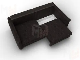 Диван прямой Лига-100 НПБ ( BRUT 17 коричневый )