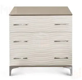 Комод Гравита 3 ящика белый глянец