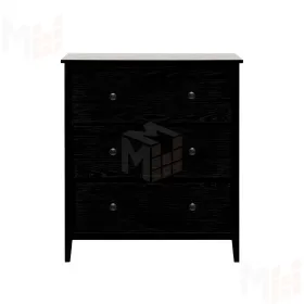 Комод Leset Токе 3 ящ. (Чёрный)