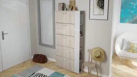 Тумба для обуви Эрика Тип 2 (Дуб сонома/белый ясень)