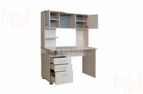 Стол компьютерный Максим-1 Ясень Шимо Светлый