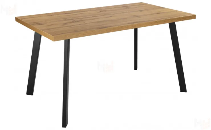 Стол раскладной Лаки Лофт 140 Дуб Вотан/Черный