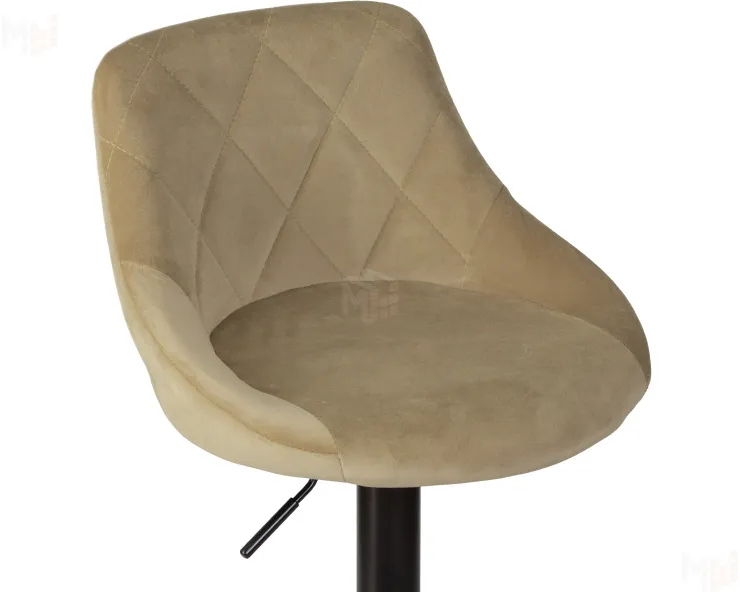 Стул барный DOBRIN LOGAN BLACK (мокко велюр (MJ9-9))