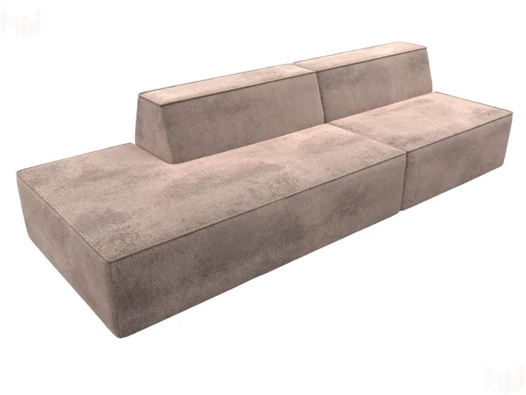 Диван прямой модульный Монс Модерн левый ( TOWER 05 бежевый )