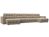 Диван П-образный с декором Лига-049 НПБ Лонг