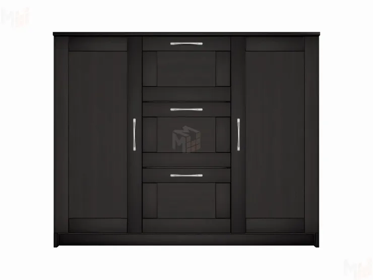 Тумба Сириус 2 двери 3 ящика 117*95 венге