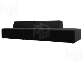 Диван прямой модульный Монс Модерн правый ( GRIFON 18 черный )