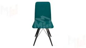 Стул Стенли К3 Черный муар, Велюр Confetti Izumrud