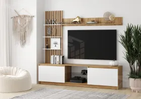 Гостиная Бостон НМ-001 (белый глянец)