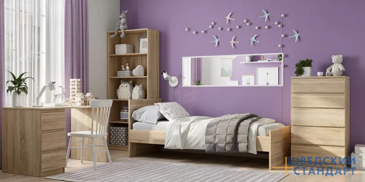 Кровать Сириус 80*200 сонома