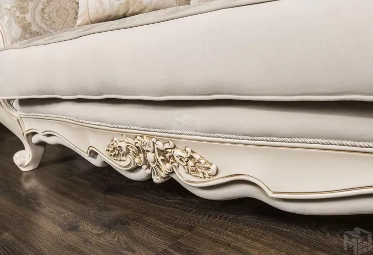 Диван Джоконда 3х местный крем глянец