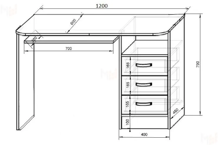 Детская мебель Фанки Кидз Классика, комната №2