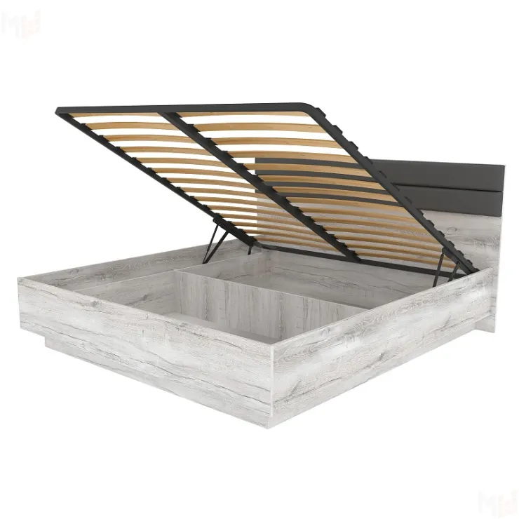 Кровать Neo 307 Люкс с подъемным механизмом (1600) Дуб шавиниган