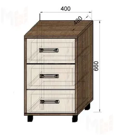 Кровать-чердак Фанки Хоум с тумбой и письменным столом Фанки Тайм