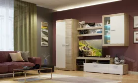 Гостиная Соната Композиция 1 Дуб Сонома - Дуб Сакраменто