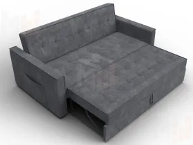 Диван прямой Лига-104 (160) ( BRUT 16 темно-серый )
