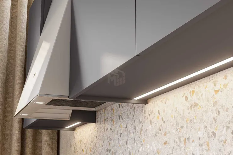 Кухонный гарнитур Денвер 1,6 м графит серый/дуб сонома