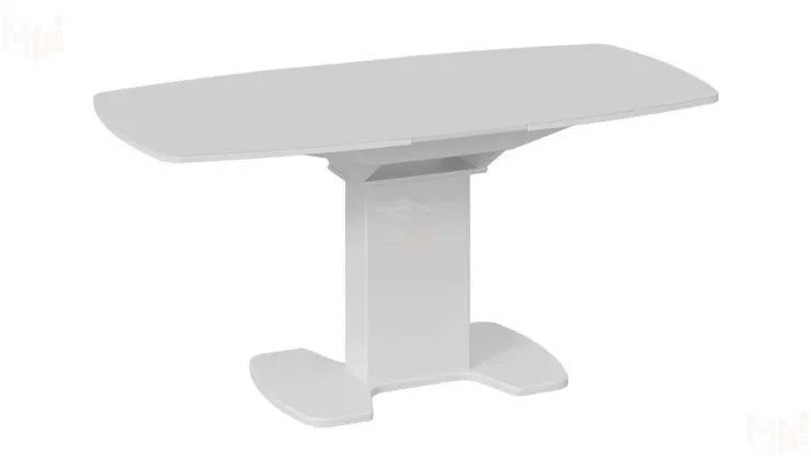 Стол обеденный Портофино - СМ(ТД)-105.02.11(1) Белый глянец, Стекло белое