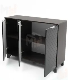 Комод Стокгольм (венге/черный матовый)