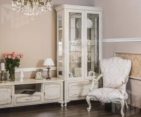 Витрина Патрисия 2-ств крем корень глянец