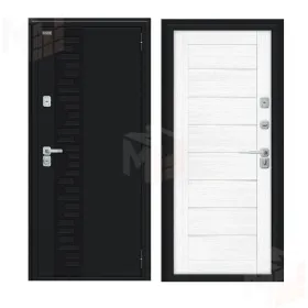 Входная металлическая дверь Thermo Техно Декор-2 Snow Melinga