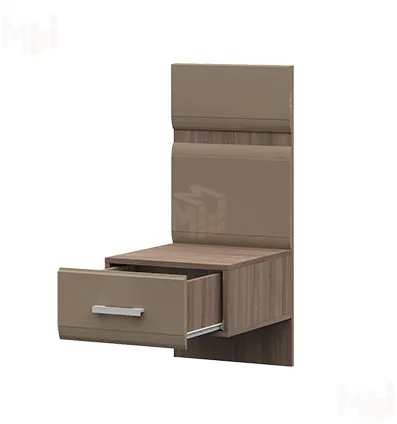 Тумба с надстройкой ТБ-2 Вегас ясень шимо темный - кофе с молоком