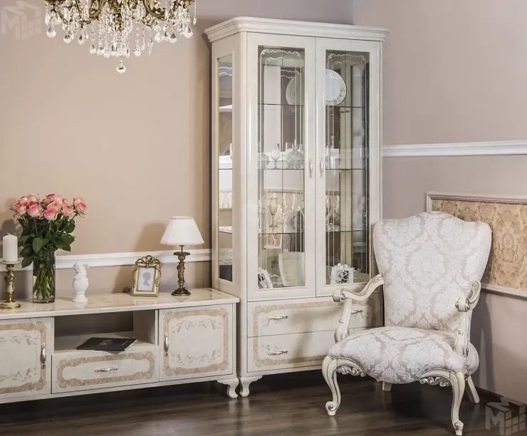 Витрина Патрисия 2-ств крем корень глянец