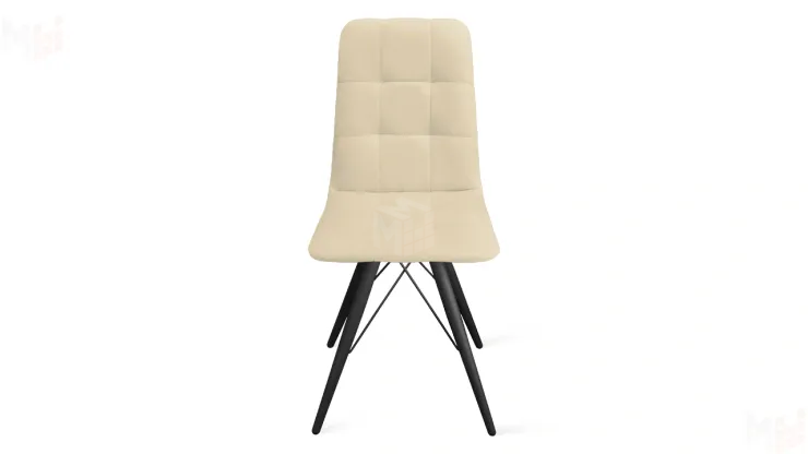 Стул Аспен К3 Черный муар, Велюр Confetti Cream